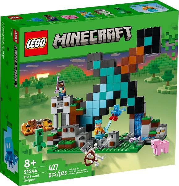 Afbeeldingen van LEGO Minecraft 21244 Uitvalbasis Zwaard Bouwspeelgoed