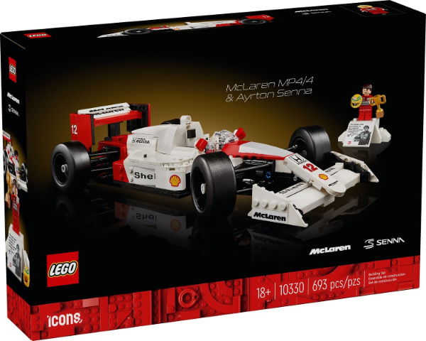 Afbeeldingen van LEGO Icons 10330 McLaren MP4/4 en Ayrton Senna