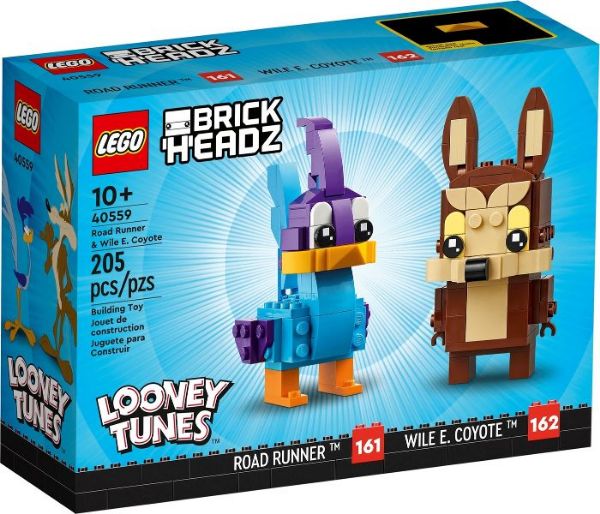 Afbeeldingen van LEGO 40559 Brickheadz Road Runner & Wile E. Coyote