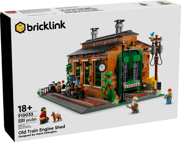 Afbeeldingen van LEGO Bricklink 910033 Oude treinloods