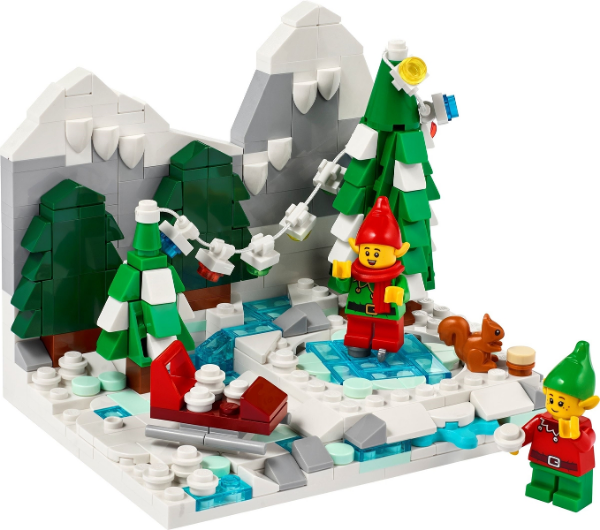 Afbeeldingen van LEGO 40564 Wintertafereel met elfen 