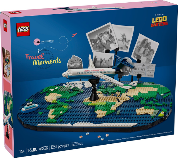 Afbeeldingen van LEGO Vakantieherinneringen met wereldkaart 41838