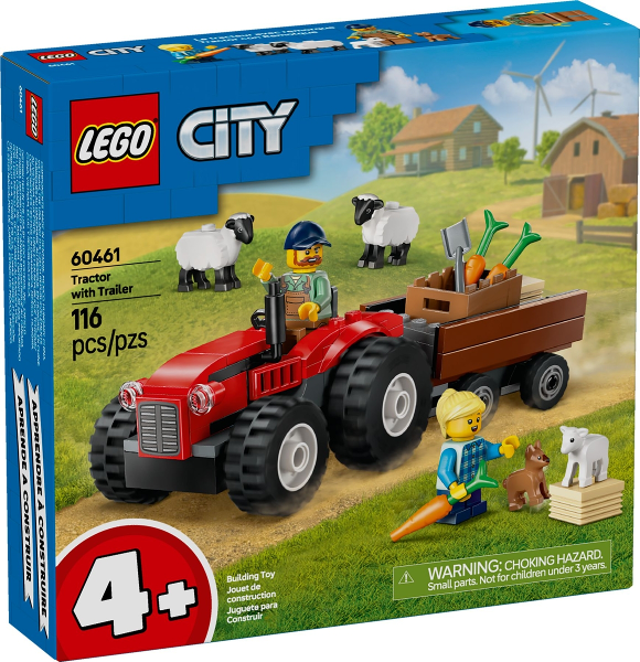 Afbeeldingen van LEGO City 60461 Rode tractor met aanhanger en schapen