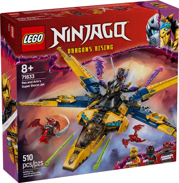 Afbeeldingen van LEGO NINJAGO 71833 Ras en Arins superstormvliegtuig