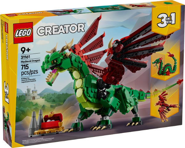 Afbeeldingen van LEGO Creator 3in1 31161 Middeleeuwse draak