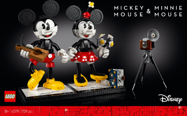 Afbeeldingen van LEGO Disney 43179 Mickey Mouse & Minnie Mouse Buildable Characters