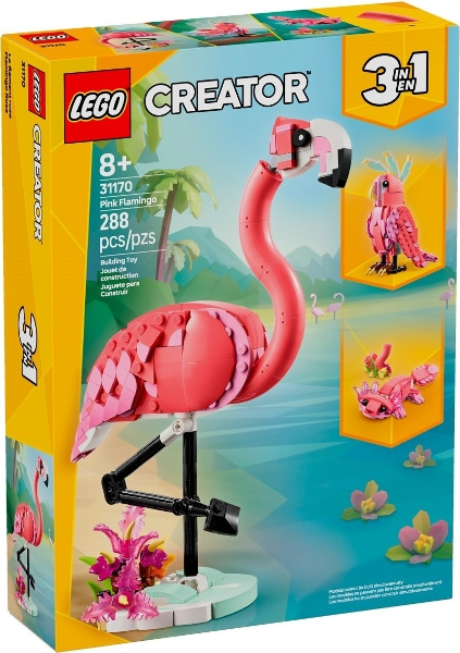 Afbeeldingen van LEGO® Creator 31170 Wilde dieren: roze flamingo 