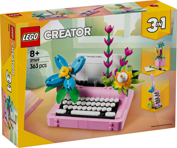 Afbeeldingen van LEGO Creator 31169 Typemachine met bloemen 