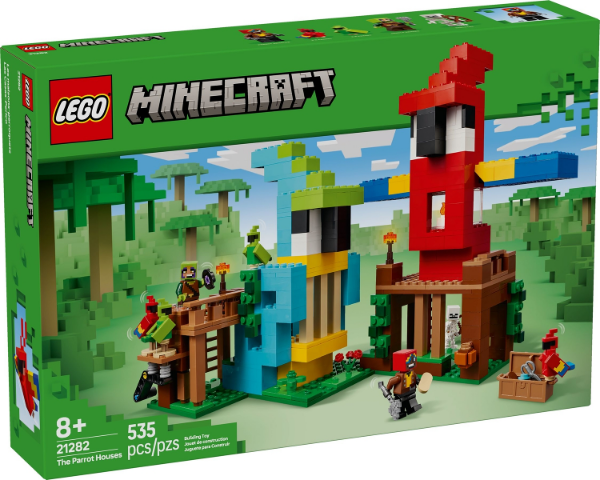 Afbeeldingen van LEGO® Minecraft® 21282 De Papegaaienhuizen