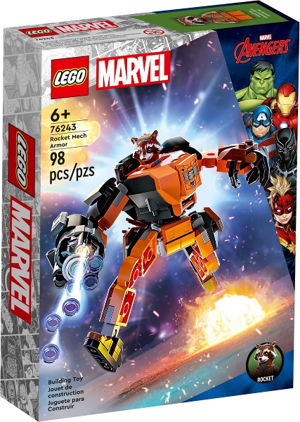 Afbeeldingen van LEGO Marvel Avengers 76243 Marvel Rocket mechapantser 