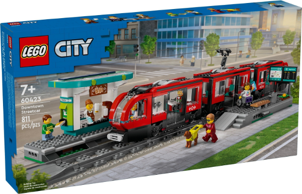 Afbeeldingen van LEGO City 60423 Stadstram en station 