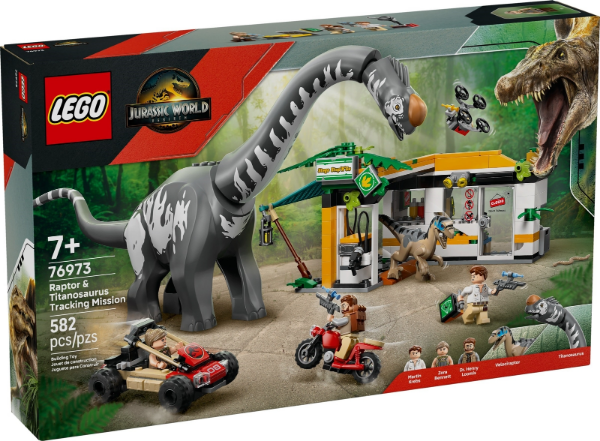 Afbeeldingen van LEGO® Jurassic World 76973 Raptor en Titanosaurus  