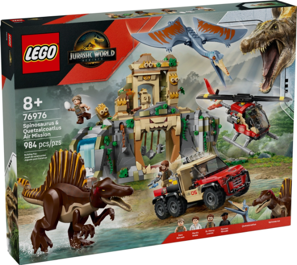 Afbeeldingen van LEGO® Jurassic World 76976 Spinosaurus en Quetzalcoatlus 