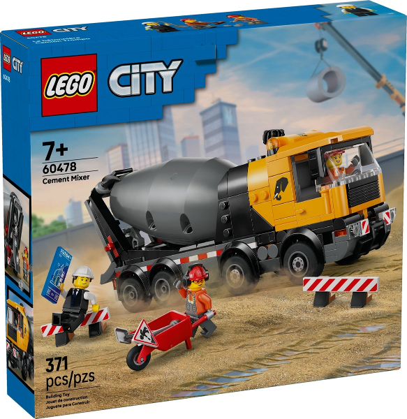 Afbeeldingen van LEGO City 60478 Cementwagen