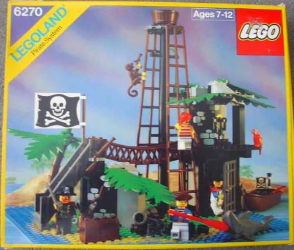 Afbeeldingen van LEGO Pirates 6270 Forbidden Island met doos