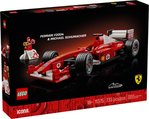 Afbeeldingen van LEGO Icons 11375 Ferrari F2004 en Michael Schumacher