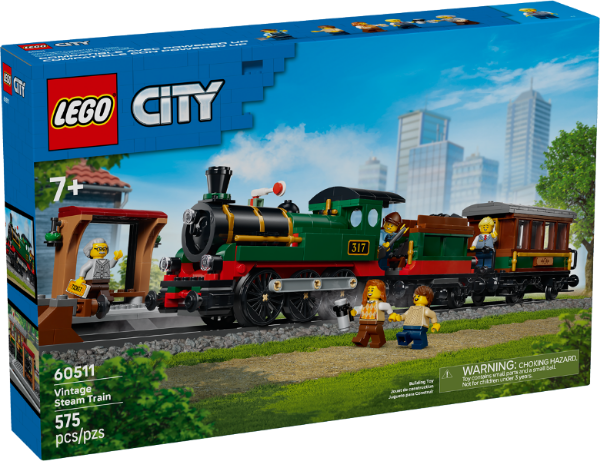 Afbeeldingen van LEGO City 60511 Vintage Stoomtrein 