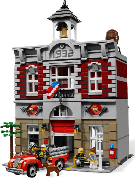 Afbeeldingen van LEGO Creator Expert 10197 Brandweerkazerne- 2de hands met doos