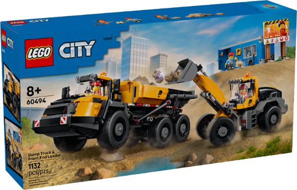 Afbeeldingen van LEGO City 60494 Kiepwagen en Voorlader