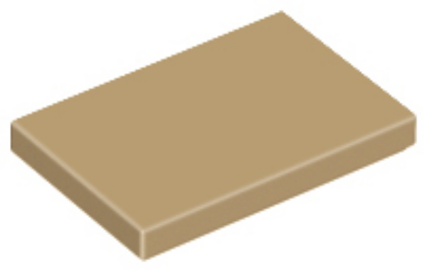 Afbeeldingen van Tegel 2x3- donkerbeige- 26603- 10 stuks 