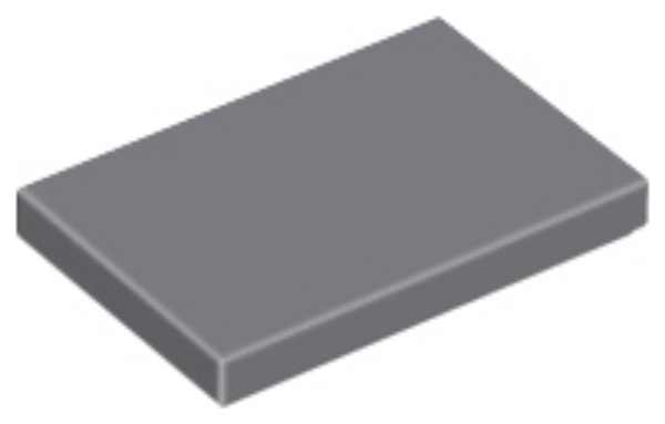 Afbeeldingen van Tegel 2x3- donkergrijs- 26603- 10 stuks 