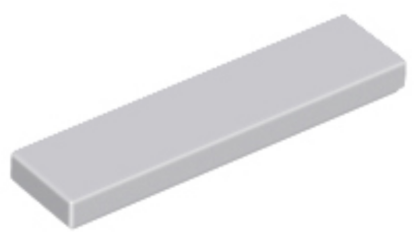 Afbeeldingen van Tegel 1x4-- lichtgrijs- 2431- 10 stuks