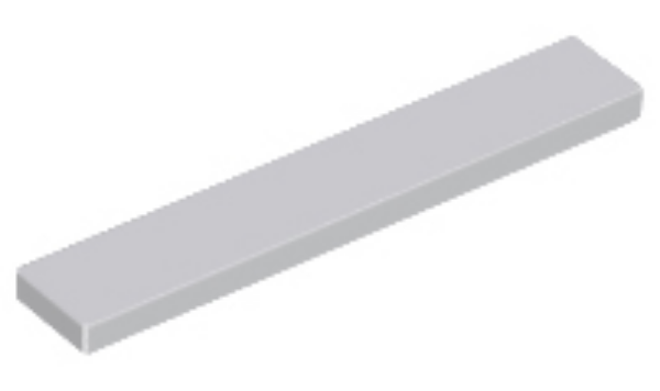 Afbeeldingen van Tegel 1x6- lichtgrijs- 6636- 10 stuks