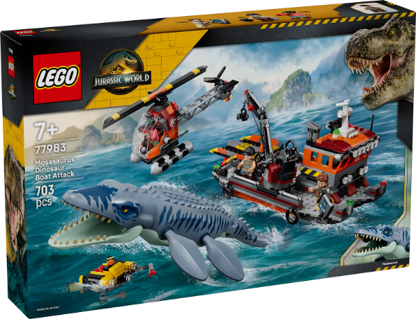 Afbeeldingen van LEGO Jurassic World 77983 Mosasaurus Bootaanval