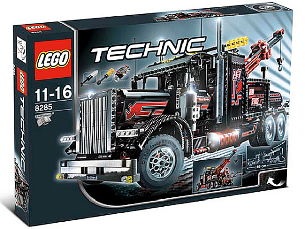 Afbeeldingen van LEGO 8285 Zwarte Sleeptruck-  2de hands met doos in slechte staat