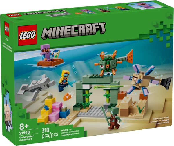 Afbeeldingen van LEGO Minecraft 21598 Onderwateravontuur